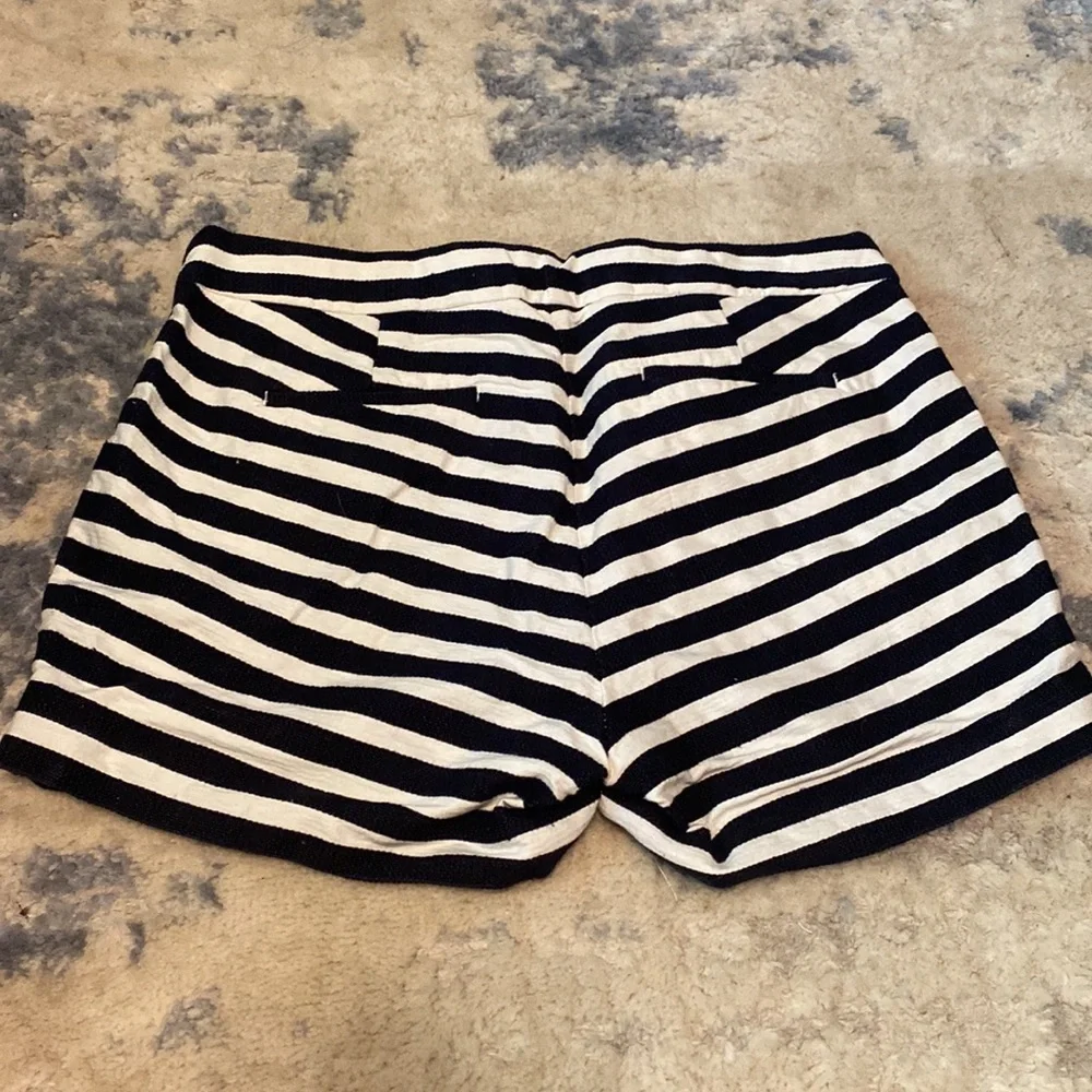 J. Crew Black and White Striped Women’s Shorts